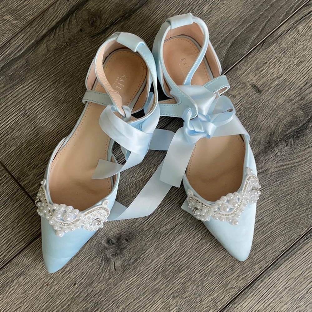 NEW Kailey P shoes wedding shoes size 8 light blue